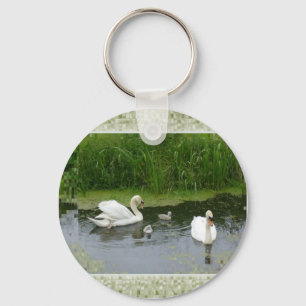 Duck Family Photo Key Ring