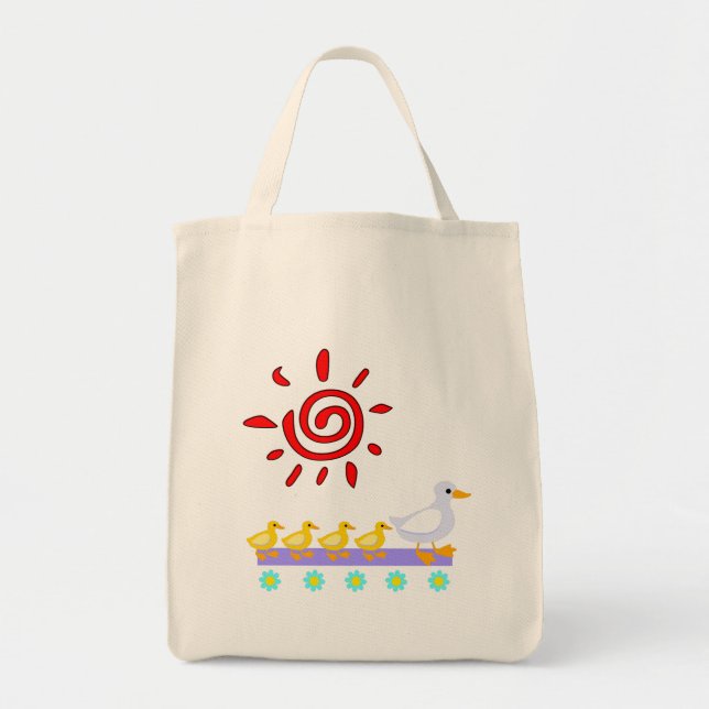 Duck Family Tote Bag (Front)