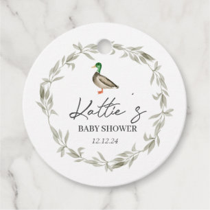 Duck favour tag, mallard favour tag,  favour tags