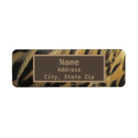 Duck Feather Pattern Elegant Golden Brown Nature