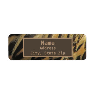 Duck Feather Pattern Elegant Golden Brown Nature
