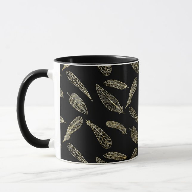 duck feathers coffee mug (Left)