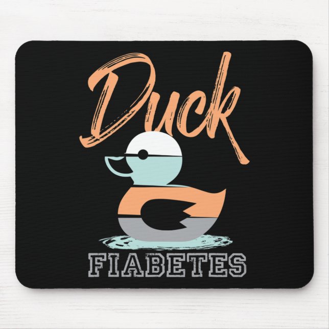 Duck Fiabetes Diabetes Awareness  Mouse Pad (Front)