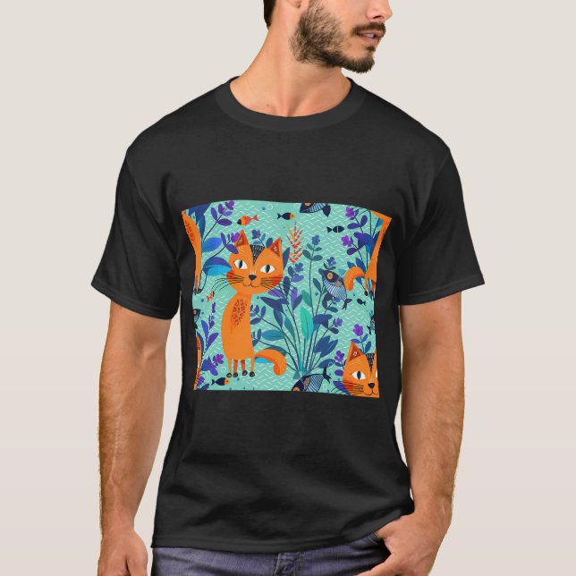 Duck Fisher Fishing rod T-Shirt (Front)