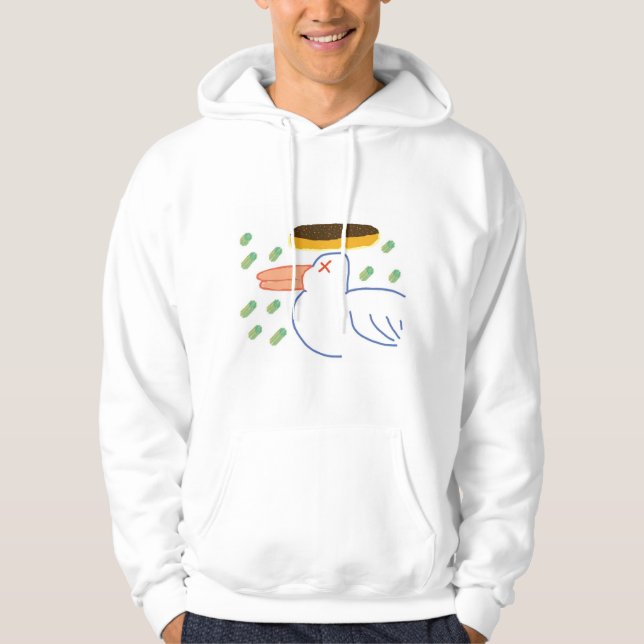 Duck & Flying Donut Hoodie (Front)