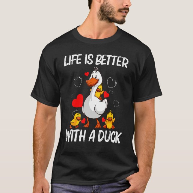 Duck For Men Women Duck  Duck Hunter Rubber Duck T-Shirt (Front)