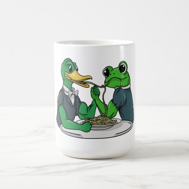 Duck & Frog Coffee Mug (Center)