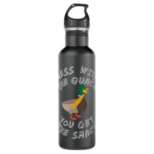 Duck Funny Duck Hit Slap Quack Bat Pun Parody Joke 710 Ml Water Bottle