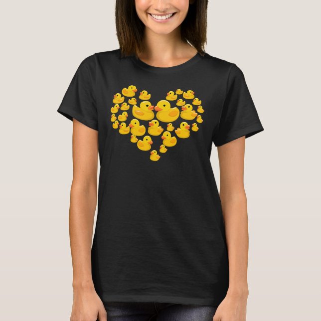 Duck Funny Rubber Duck Men Women Cool Rubber Ducks T-Shirt (Front)