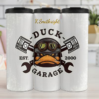 Duck Garage Mechanic Logo Design