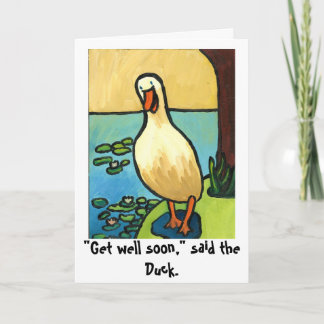 duck get well soon card