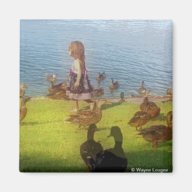 Duck Girl Magnet (Front)