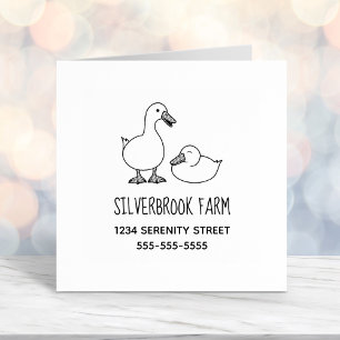Duck Goose Farm Address 2 Self-inking Stamp