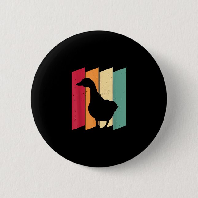 Duck    Goose Farmer Gift 6 Cm Round Badge (Front)
