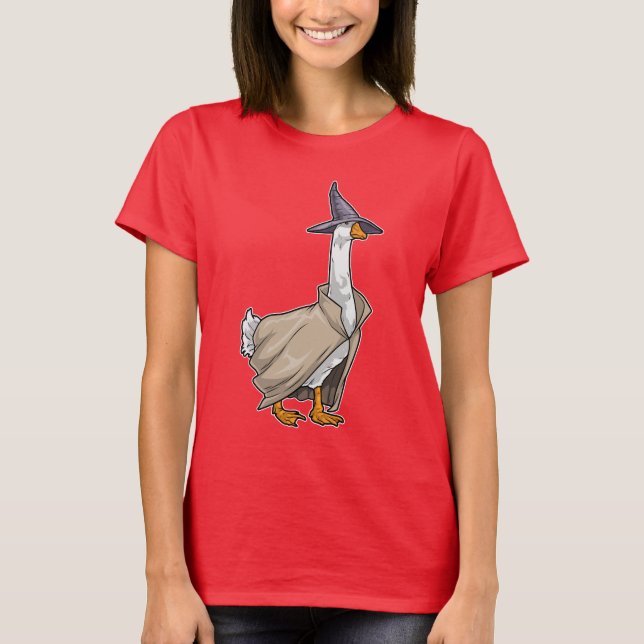 Duck Halloween Witch T-Shirt (Front)