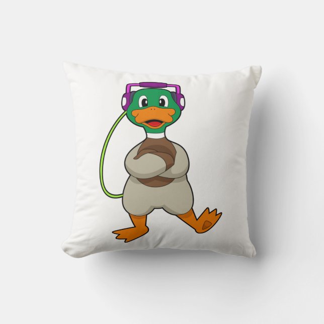 Duck Headphone Music Cushion (Front)