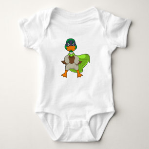 Duck Hero Cape Baby Bodysuit