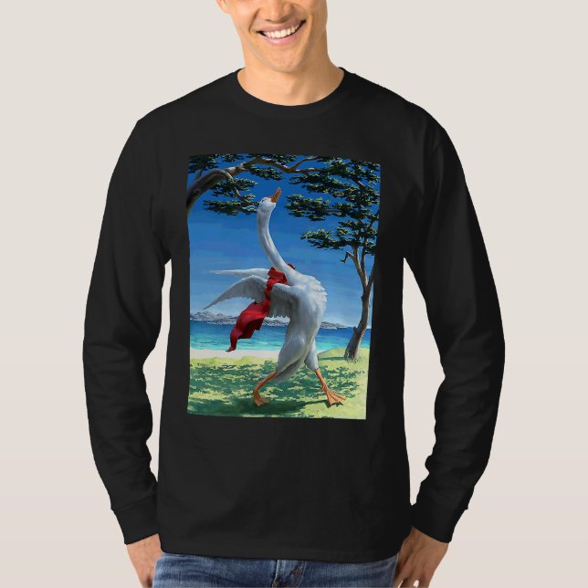 Duck honk goose morning routine T-Shirt (Front)
