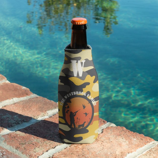 Duck Hunter and Camo Bottle Cooler (In Situ Pool)