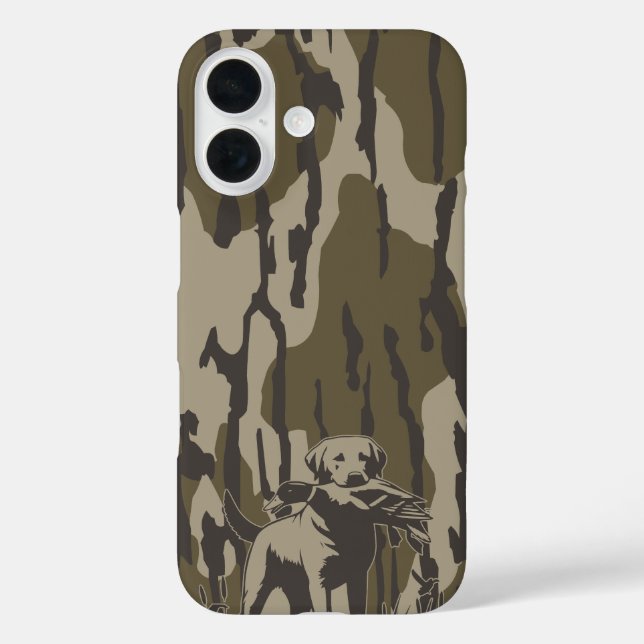 Duck Hunter Dog Forest Waterfowl Bottomland Camo Case-Mate iPhone Case (Back)
