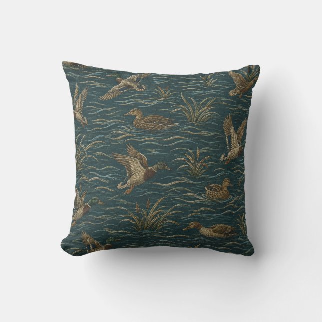 Duck  hunter, Duck Hunting  Cushion (Front)