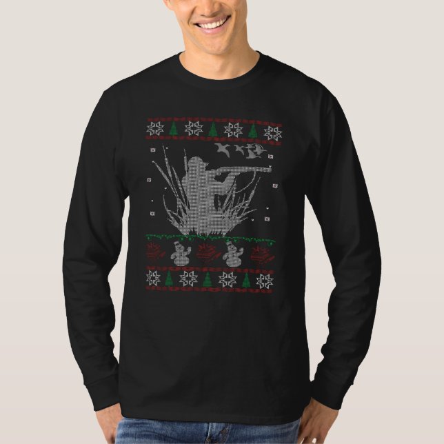 Duck Hunting Christmas T-Shirt (Front)