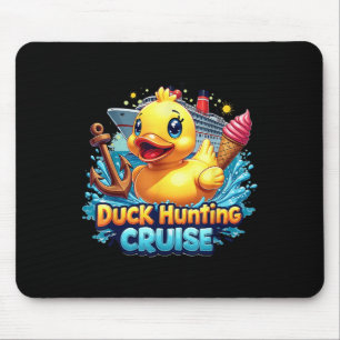 Duck Hunting Cruise Hunter Rubber Duckie Summer Bo Mouse Pad