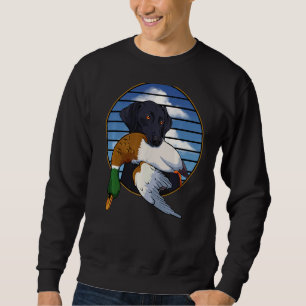 Duck Hunting Fathers Day Cool Dog Hunter Dad Papa  Sweatshirt