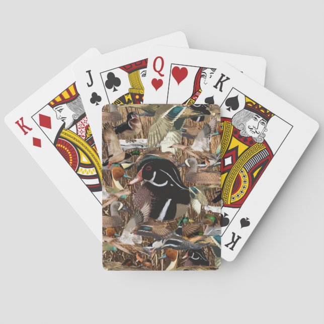 Duck Hunting Gifts, Duck Hunter  Playing Cards (Back)