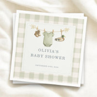 Duck Hunting Hunter Gingham Baby Shower Party
