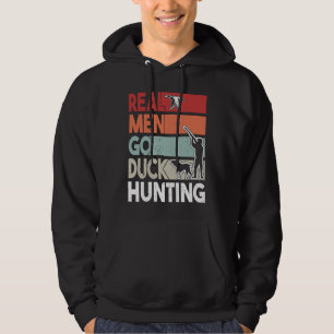 Duck Hunting Men with Duck Hunting Dog  1 Hoodie