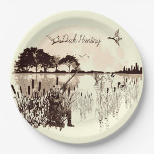 Duck Hunting  Paper Plate