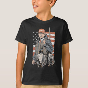 Duck Hunting Trump Camo Hello Hunting Season Us Fl T-Shirt