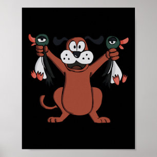 Duck Hunting Video Game Designed Clothing For Game Poster
