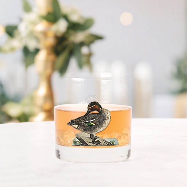 Duck Hunting Whiskey Glass (Insitu (Wedding))