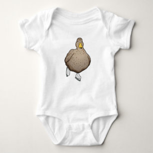 Duck Ice skating Ice skates Baby Bodysuit