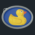 Duck in blue pond belt buckles<br><div class="desc">Duck in blue pond is a cool internet meme trend. Place it on the belt buckle and personalise the background colour or choose the style ( oval or rectangle) to customise your very own personal gift.</div>
