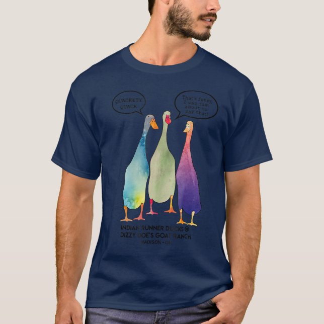 Duck Indian Runner Duck T Quackety Quack T-Shirt (Front)
