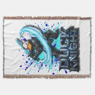 Duck Knight 3D Cyber Duck Warrior T-Shirt Throw Blanket