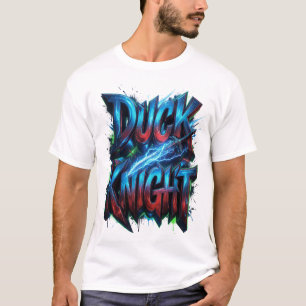 Duck Knight 3D Cyber Graffiti Logo T-Shirt