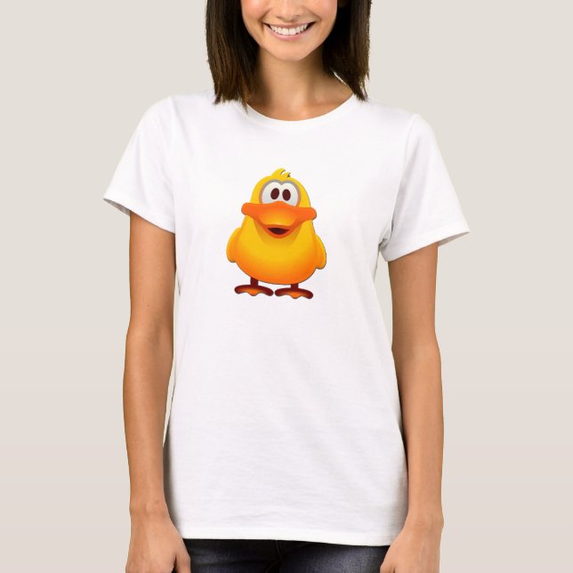 Duck Ladies Baby Doll T-Shirt (Fitted) w/logo (Front)