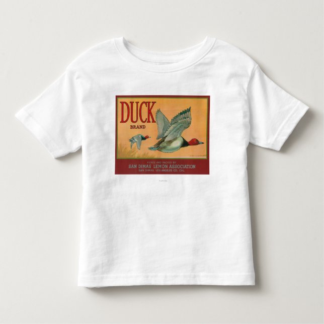 Duck Lemon LabelSan Dimas, CA Toddler T-Shirt (Front)