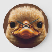 Duck Life Like Portrait Beak with Yellow Feathers