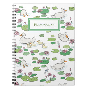 Duck & Lily Pads Spiral Notebook