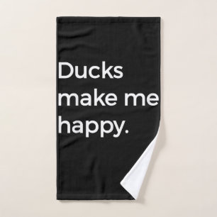 Duck Love I Love Pet Ducks Duck Farmer Hand Towel