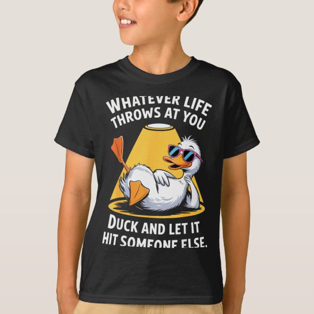 Duck Lover Funny Quote For Men Women Boys Kids Gra T-Shirt (Front)