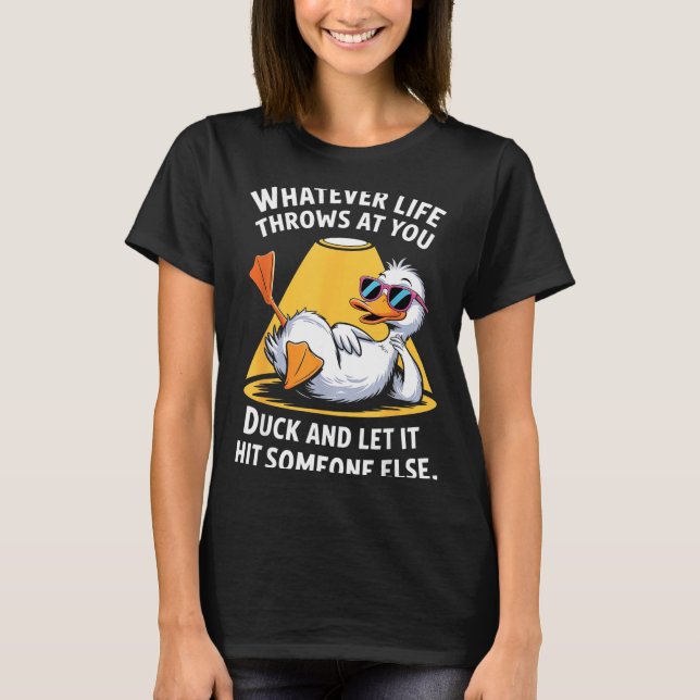Duck Lover Funny Quote For Men Women Boys Kids Gra T-Shirt (Front)
