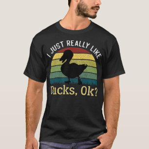 Duck Lover Gift, I Just Really Like Ducks doggie s T-Shirt