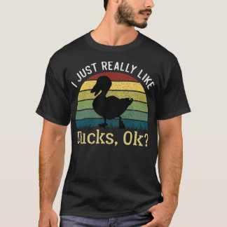 Duck Lover Gift, I Just Really Like Ducks doggie s T-Shirt