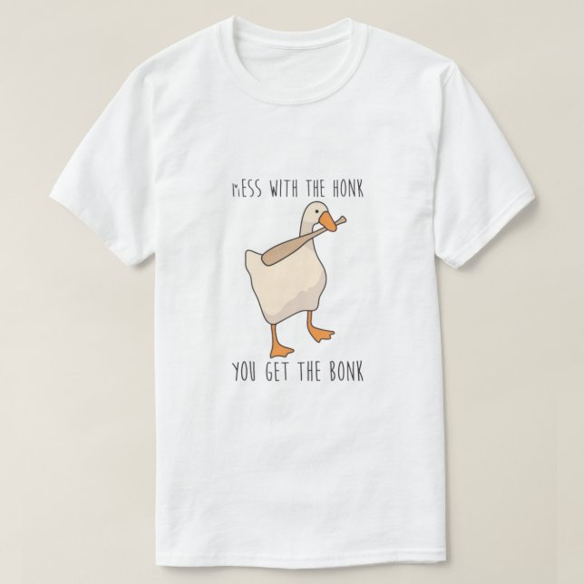 Duck Meme Art T-Shirt  (Design Front)